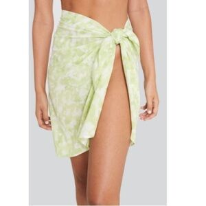 Faithfull the Brand NWT Tie Dye Pareo XS/S Sarong Wrap Cover-up Tie Dye Coastal